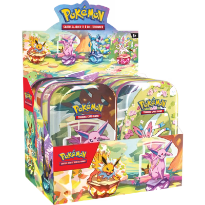 Display Mini Tin Pokémon 8.5 évolution prismatique