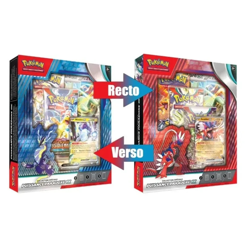 Pokémon Coffret Puissance Paradoxe - Miraidon & Koraidon ( 2 booster Stars Étincelantes !)